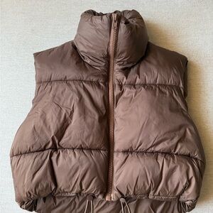 Brown Puffer Vest
